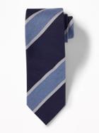 Old Navy Mens Slim Tie For Men Blue Stripe Size One Size