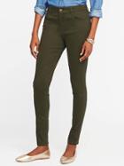 Old Navy Mid Rise Rockstar Sateen Jeans For Women - Royal Pine