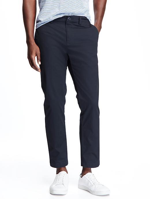 Old Navy Ultimate Slim Built In Flex Khakis For Men - Navy Captain