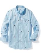 Old Navy Slim Fit Oxford Stretch Shirt For Men - Just Chill