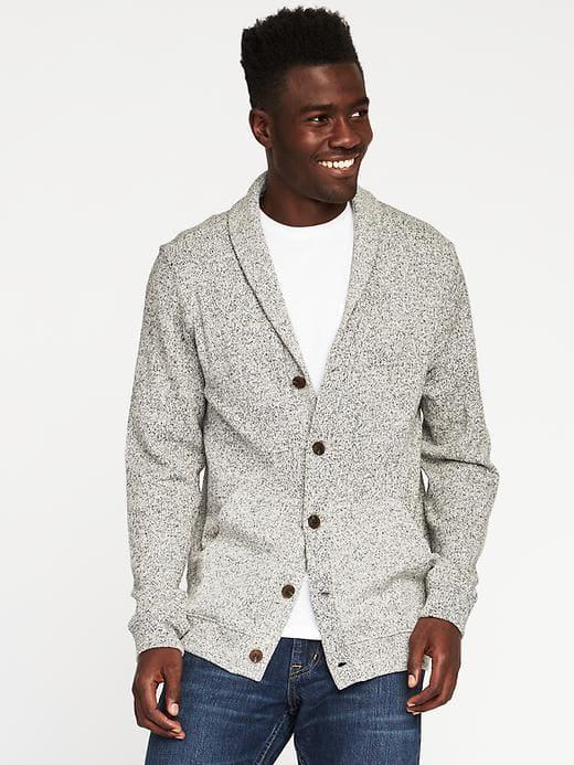 Old Navy Shawl Collar Cardigan For Men - Heather Gray