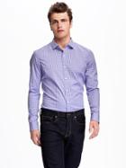 Old Navy Slim Fit Non Iron Signature Shirt For Men - Teri Peri