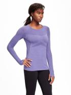 Old Navy Go Dry Seamless Performance Top For Women - Purple Rain
