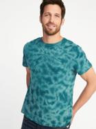 Old Navy Mens Tie-dye Pocket Tee For Men Teal Away Size Xxxl