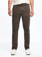Old Navy Straight Built In Flex Canvas Utility Pants For Men - Mole