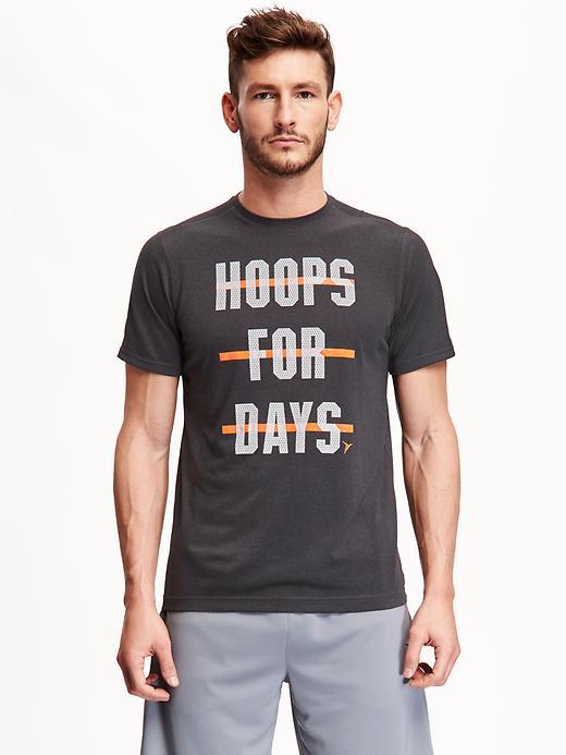 Old Navy Go Dry Active Graphic Tee For Men - Midnight Oil