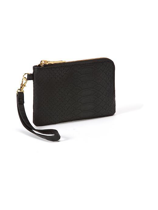 Old Navy Faux Leather Wristlet For Women - Snake