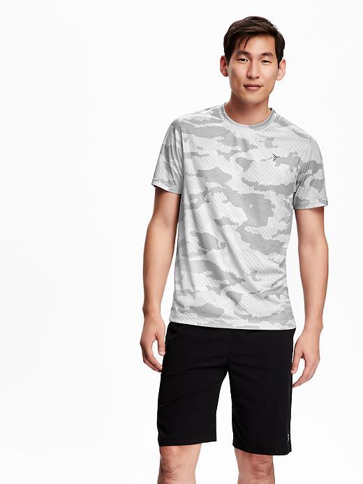 Old Navy Go Dry Mesh Tee - Gray Heather