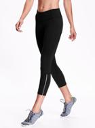 Old Navy Womens Mid-rise Compression Crops For Women Blackjack Size Xxl