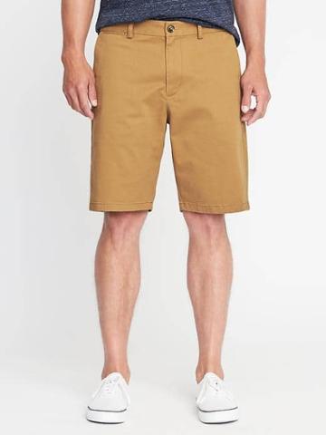 Old Navy Slim Ultimate Built In Flex Shorts For Men 10 - Bandolier Brown