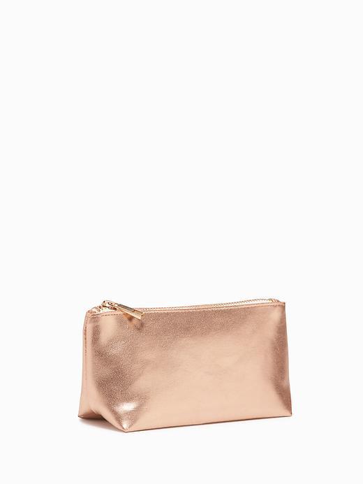Old Navy Metallic Cosmetic Bag - Rose Gold