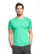 Old Navy Soft Washed Crew Neck Tee For Men - Green Saturated
