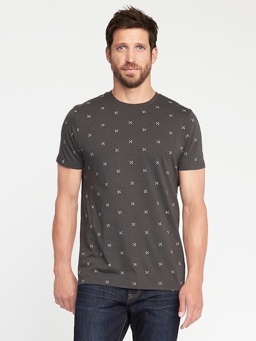 Old Navy Soft Washed Crew Neck Tee For Men - Taken For Granite