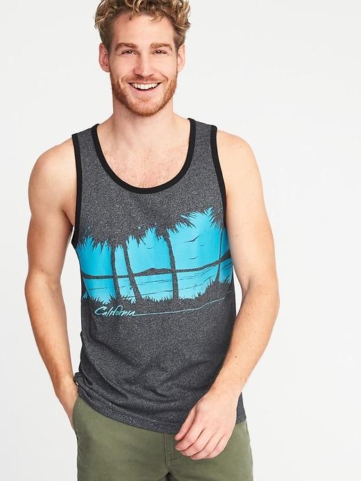 Old Navy Mens Graphic Soft-washed Tank For Men California Size Xl