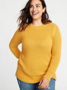 Old Navy Womens Plus-size Open-stitch Sweater Squash Size 1x