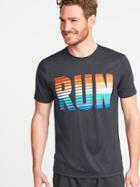 Old Navy Mens Regular-fit Graphic Performance Tee For Men Run Size Xxxl