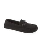 Old Navy Sueded Moccasin Slippers Size L - Black