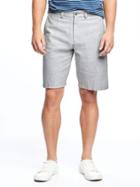Old Navy Slim Linen Blend Shorts For Men 10 - Pedal To The Metal