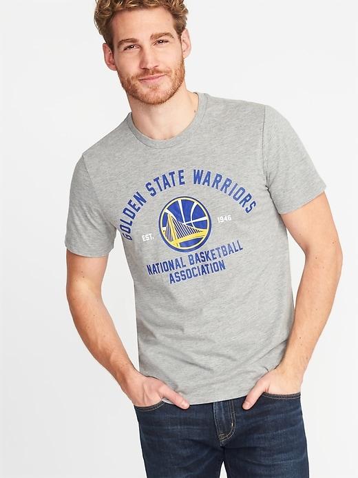 Old Navy Mens Nba Team-graphic Tee For Men Warriors Size Xl