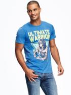 Old Navy Wwe Graphic Tee For Men - Heather Blue