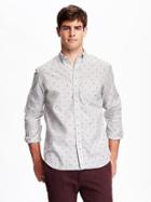 Old Navy Regular Fit Classic Plaid Shirt For Men - Meadow Mauve