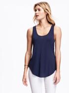 Old Navy Relaxed Jersey Tank For Women - Lost At Sea Navy