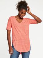 Old Navy Relaxed Curved Hem Tunic For Women - Briquette