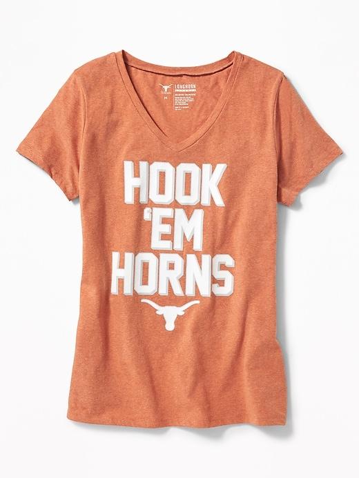 Old Navy Womens Ncaa V-neck Tee For Women University Of Texas Size S
