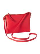Old Navy Womens Faux Leather Crossbody Bag Size One Size - Red