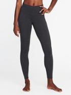 Old Navy High Rise Go Dry Leggings For Women - Dark Charcoal Gray