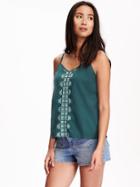 Old Navy Embroidered Cami For Women - Emerelda