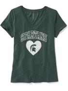 Old Navy Ncaa V Neck Tee For Women - Michigan State