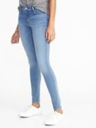 Old Navy Womens Mid-rise Rockstar 24/7 Jeans For Women Seashell Size 2