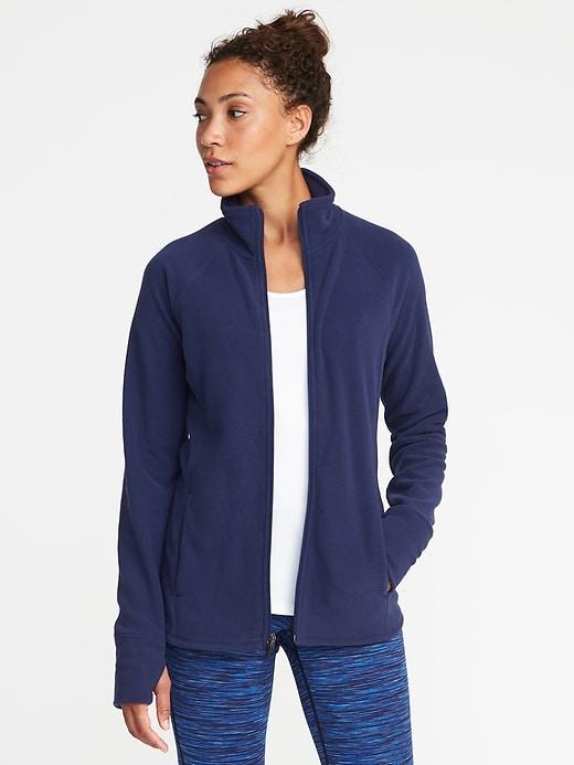 Old Navy Micro Fleece Full Zip Jacket For Women - Night Cruise