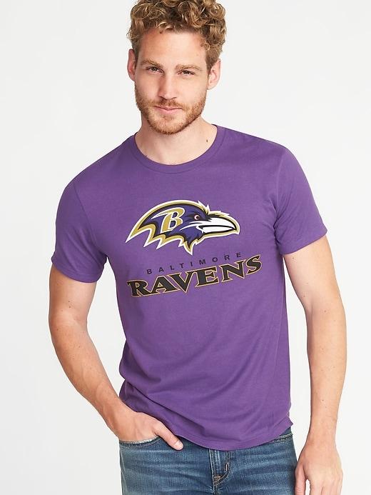 Old Navy Mens Nfl Team Graphic Tee For Men Ravens Size M