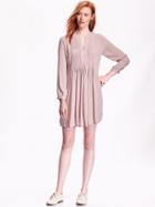 Old Navy Womens Long Sleeve Shift Dress Size L Tall - Icelandic Mineral