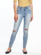 Old Navy Womens Mid-rise Rockstar Distressed Jeans For Women Yalapa Size 10