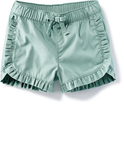Old Navy Ruffle Trim Twill Shorts - Above The Clouds