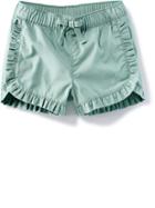 Old Navy Ruffle Trim Twill Shorts - Above The Clouds
