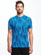 Old Navy Go Dry Cool Performance Tee For Men - Blue Camouflage