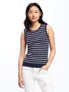 Old Navy Striped Sweater Shell For Women - Night Flight