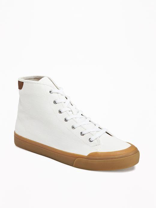 Old Navy High Top Sneakers For Men - Natural White