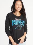 Old Navy Womens Nfl Team-graphic Sweatshirt For Women Carolina Panthers Size S