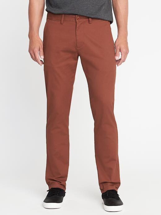 Old Navy Mens Slim Ultimate Built-in Flex Khakis For Men Trident Maple Size 33w