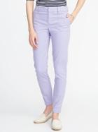 Old Navy Womens Mid-rise Pixie Utility Pants For Women Periwinkle Size 4