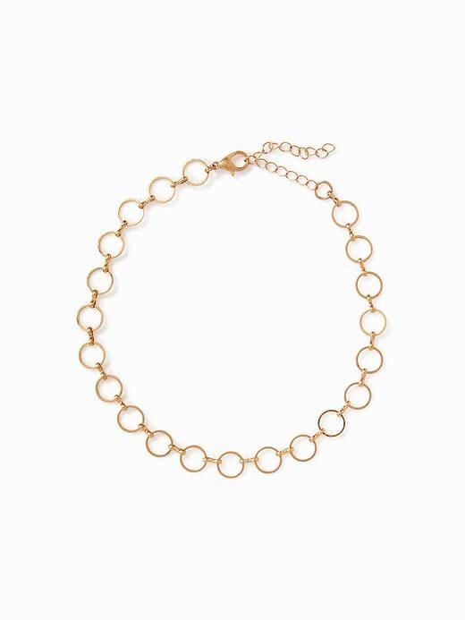 Circle-link Choker Necklace For Women