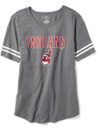 Old Navy Mlb Varsity Style Tee For Women - Cleveland Indians