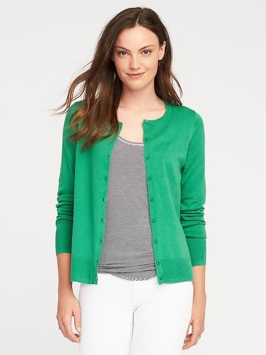 Old Navy Button Front Crew Neck Cardi For Women - Inverness
