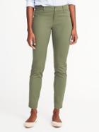 Old Navy Womens Mid-rise Pixie Ankle Pants For Women Arugula Size 4