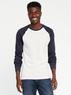 Old Navy Soft Washed Built In Flex Thermal Tee - On White Heather